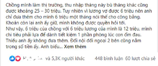 Biếu tiền mẹ đẻ bị chồng mắng vượt quyền, ai ngờ chồng đáng xấu hổ hơn-1