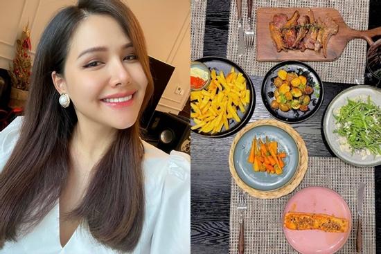 Phanh Lee khoe bữa ăn ở cữ đúng chuẩn phu nhân tập đoàn nghìn tỷ