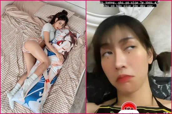 Lê Bống tranh thủ đăng clip trên giường giữa tin đồn lộ clip 2 phút