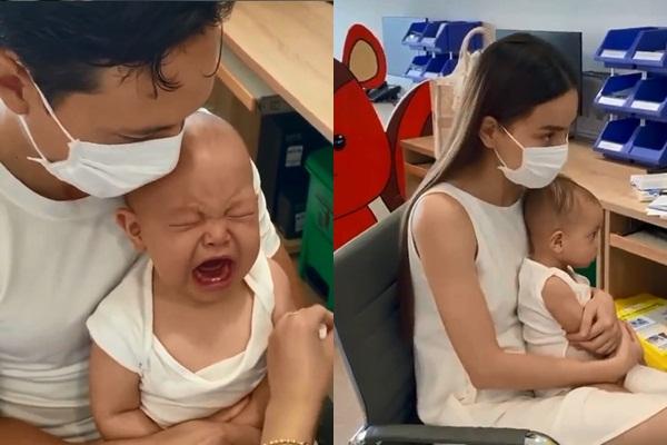 Đưa con đi tiêm, Hồ Ngọc Hà xách túi hiệu, lộ đồ vật chuẩn mẹ bỉm-7