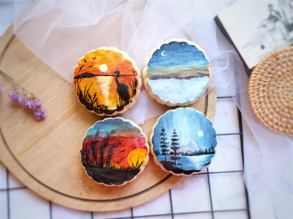 Nàng 9x biến bánh trung thu cũ kỹ thành tuyệt phẩm nghệ thuật-4