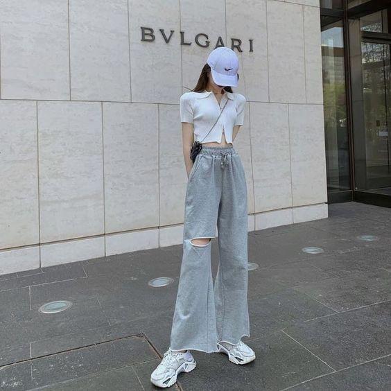 Muôn kiểu mix đồ với quần jeans ống rộng chuẩn style gái Hàn-8