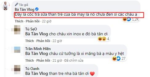 Khoe cốc trà sữa khổng lồ, các cháu tưởng bà Tân mời ăn xi măng-7