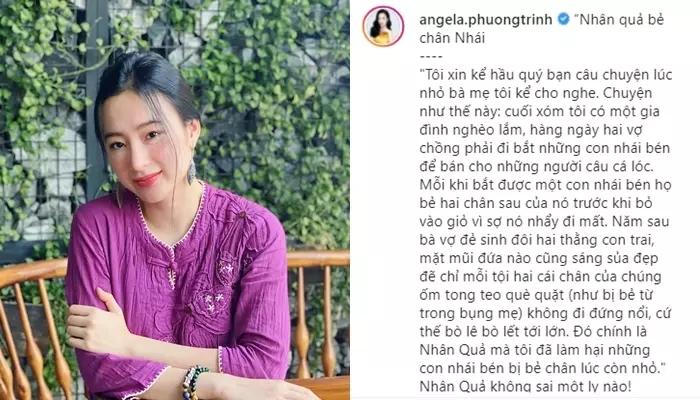 Angela Phương Trinh nói về nhân quả mà lú lẫn nhầm bò thành trâu-6