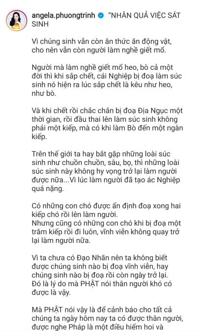 Angela Phương Trinh nói về nhân quả mà lú lẫn nhầm bò thành trâu-1