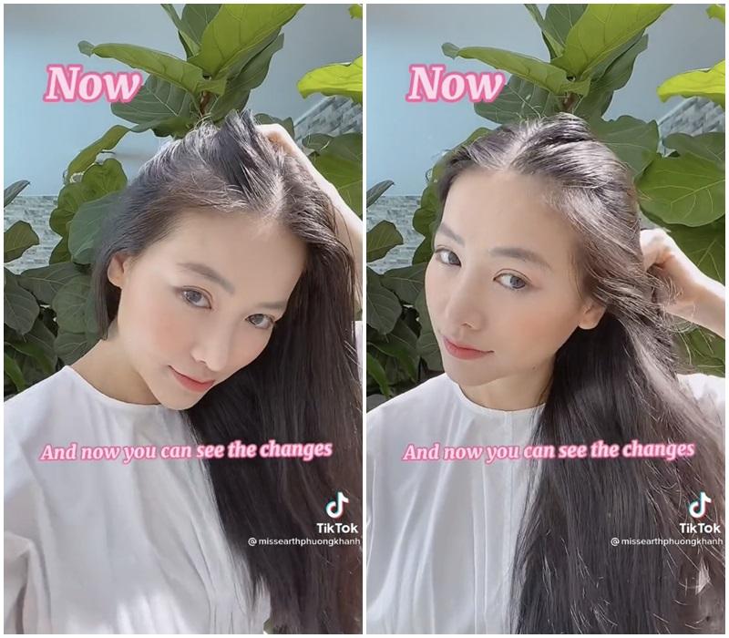 Hoa hậu Phương Khánh bật mí trị hói bằng nước vo gạo-4