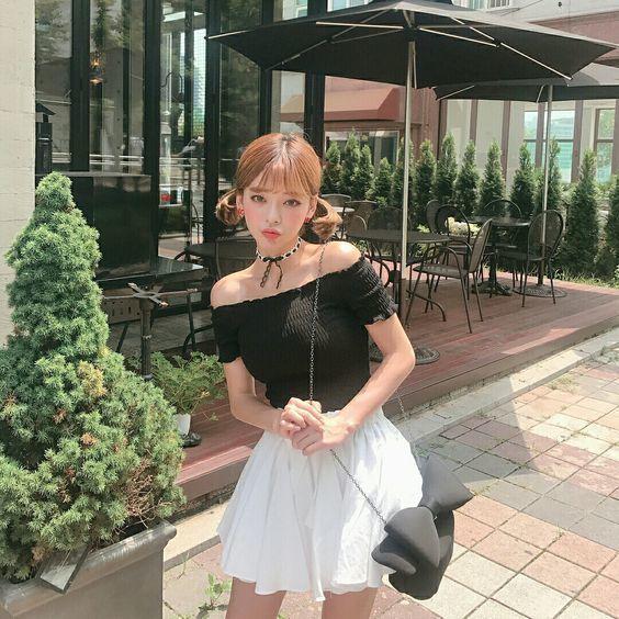 Bí kíp mix đồ với chân váy xòe ngắn giúp nàng nấm lùn ăn gian chiều cao-9