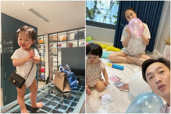 Ái nữ Cường Đô La đeo túi hiệu, đứng giữa căn phòng 'đậm mùi tiền'