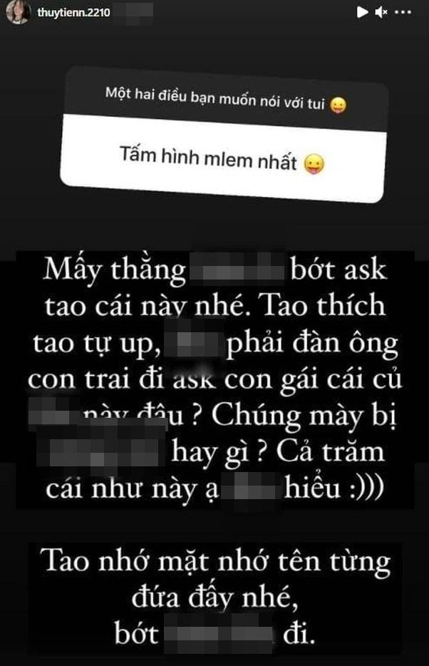 Streamer Thủy Tiên văng tục khi netizen đòi show ảnh mlem-2