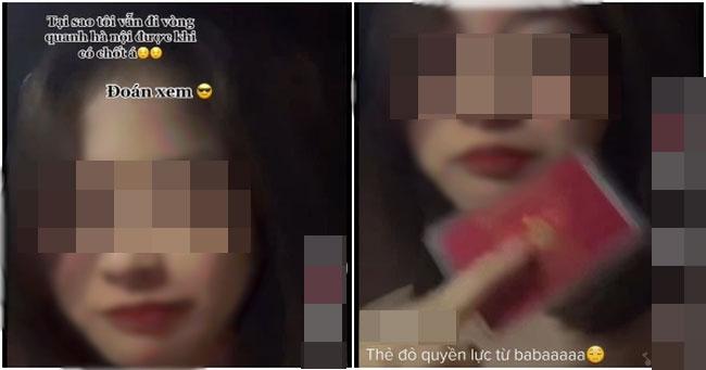 Cô gái khoe thẻ đỏ quyền lực của bố, tự do đi lại mùa giãn cách-2