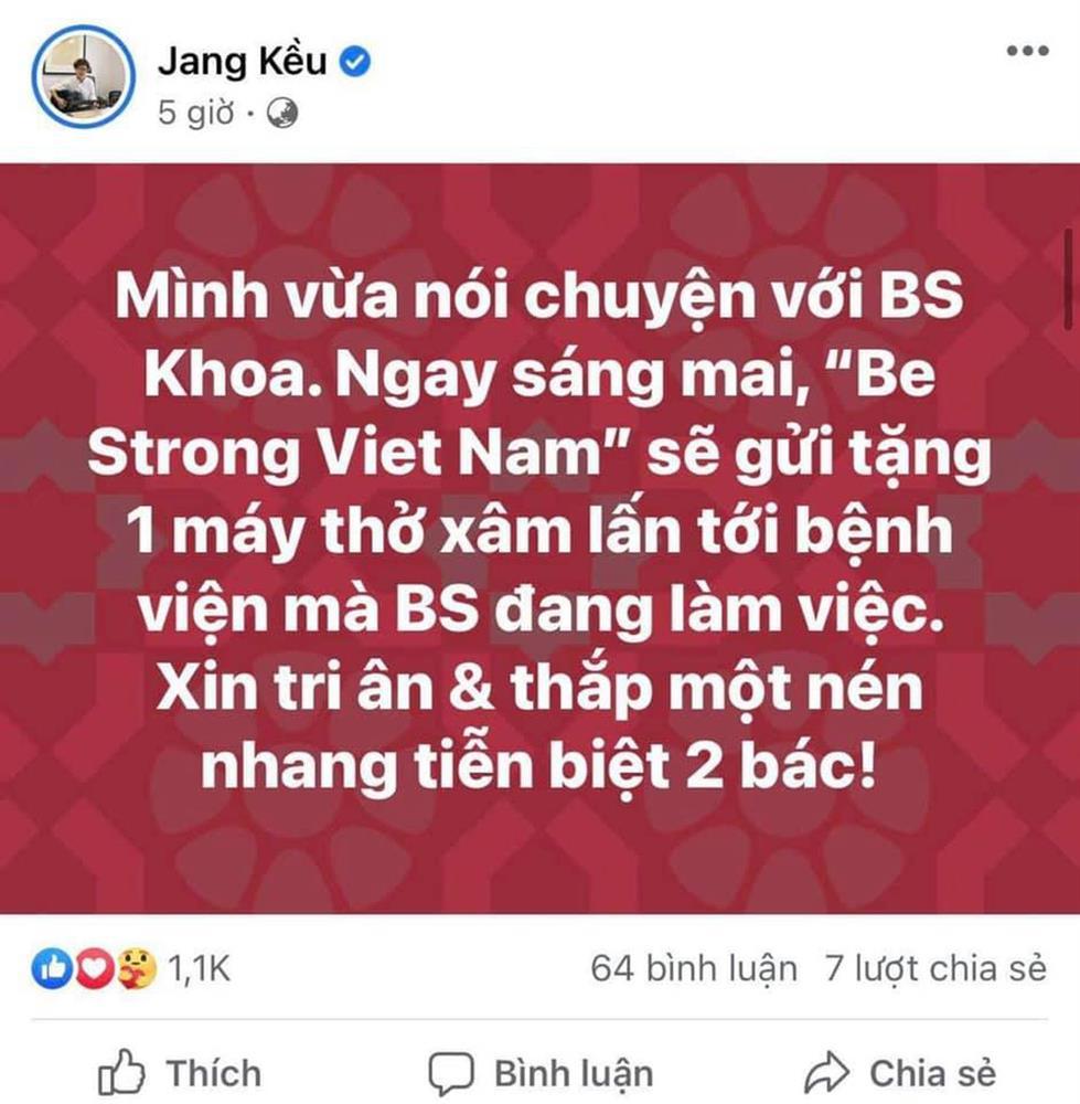 Chủ tịch Jang Kều tung đoạn chat với bác sĩ Khoa nhường máy thở-1