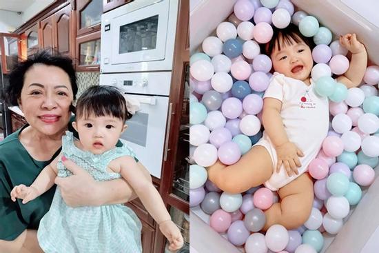 Con gái Đông Nhi 'quậy' bà nội quyền lực