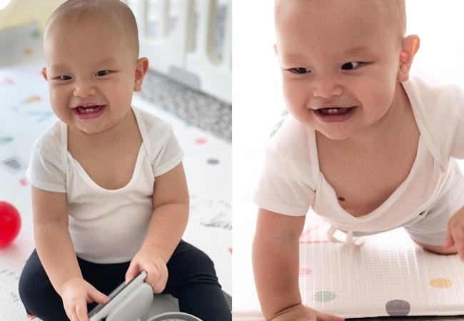 Con trai Hồ Ngọc Hà cười siêu dễ thương, khóc càng cưng xỉu-1