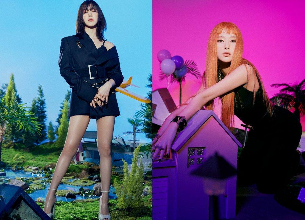 2 thành viên Red Velvet Seulgi và Wendy nổi bật trong ảnh quảng bá cho album mới 