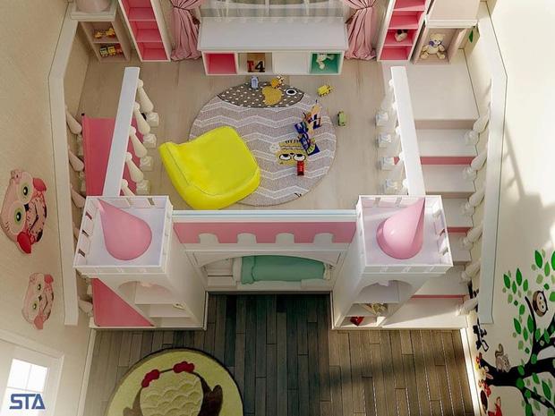 Vợ chồng Đoàn Di Băng khoe phòng 3 con gái trong biệt thự 22 tỷ-4