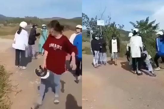 Clip: Nữ sinh Quảng Nam bị đánh dã man bằng mũ bảo hiểm