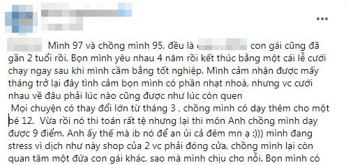 Vợ con đói há mồm, chồng vẫn lì xì em gái mưa chúc bé hết buồn-1