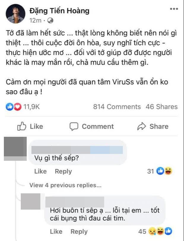 ViruSs bày tỏ thất vọng sau loạt tin nhắn bị Jack gọi là NÓ-2