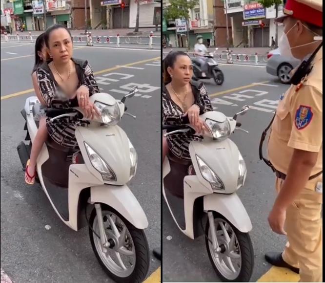 Clip: Ra đường không khẩu trang, người phụ nữ lý sự: Đeo bị ngộp-1