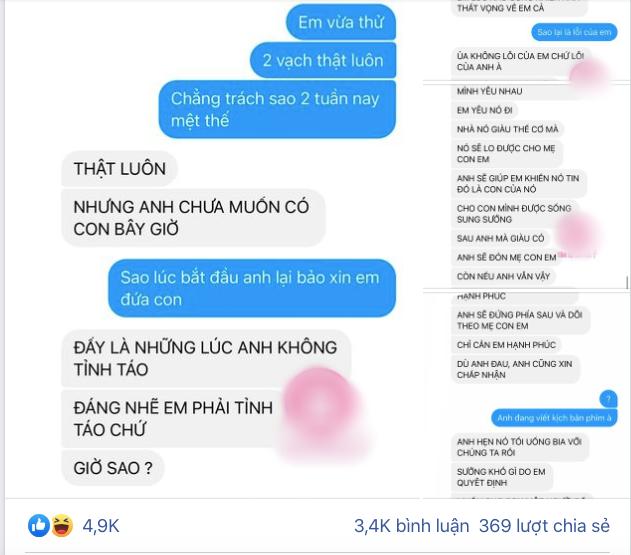 Bạn gái mang thai, gã trai phủi tay còn dạy người yêu cách đổ vỏ-1