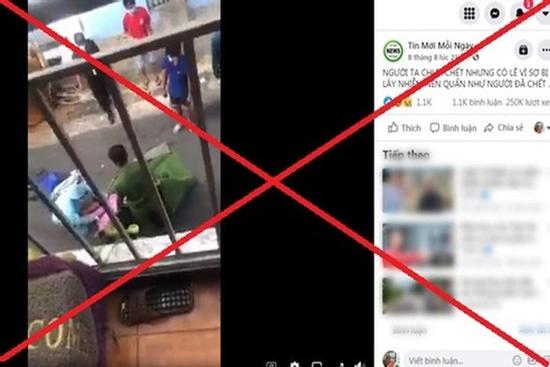 'Công an quấn bạt người mắc Covid-19 lên xe chuyên dụng' là sai sự thật