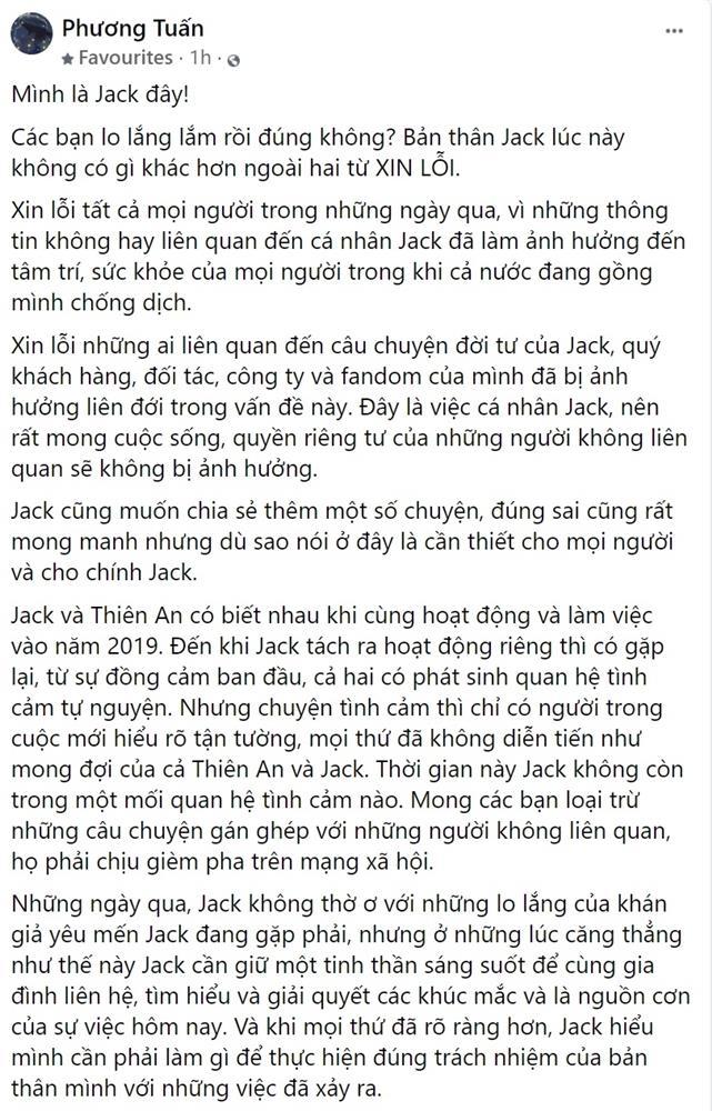 Jack sống thế nào trong 3 ngày bị tố có con bí mật với Thiên An?-2