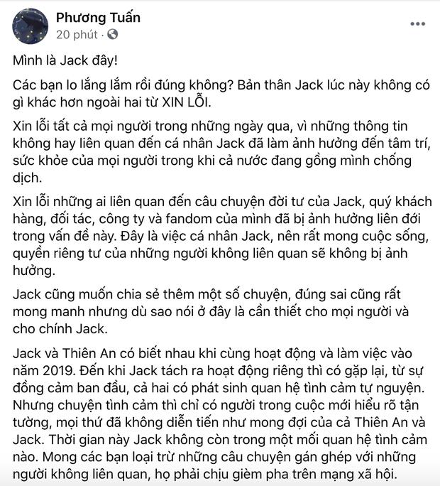 Jack viết tâm thư xin lỗi, dân mạng nghi văn người khác-2