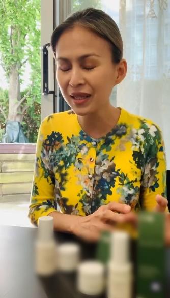 Lương Hoàng Anh quảng cáo mỹ phẩm bất chấp già như trái cà-3