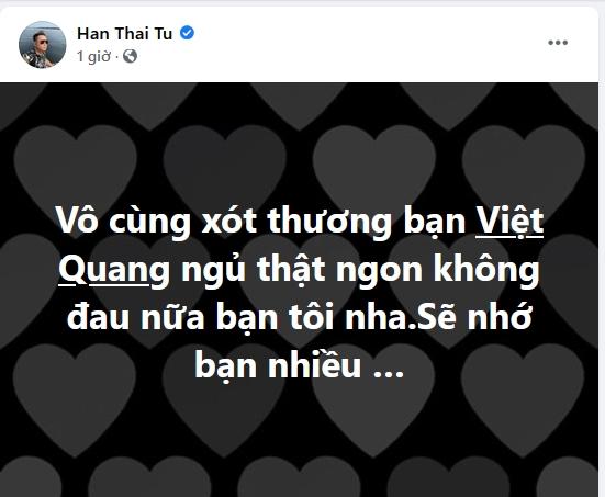 Làng showbiz bàng hoàng khi ca sĩ Việt Quang qua đời-1