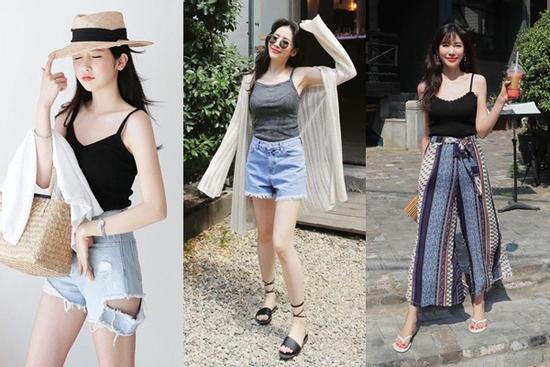 1.001 cách mix áo 2 dây cực sang cho nàng 'màn hình phẳng'