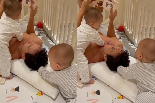 Kim Lý bung lụa làm trò, Lisa phấn khích quẩy cực sung-10