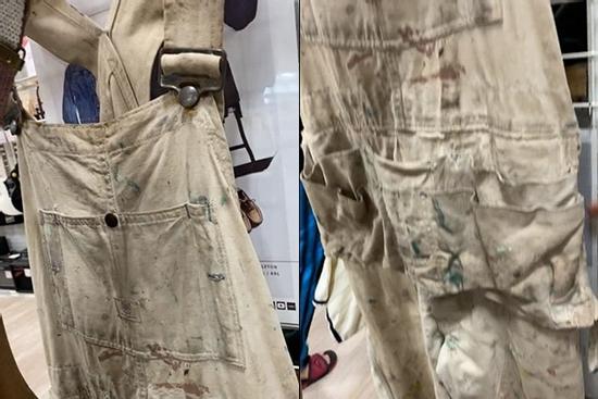 Chiếc quần yếm trông như giẻ rách được bán với giá trên trời