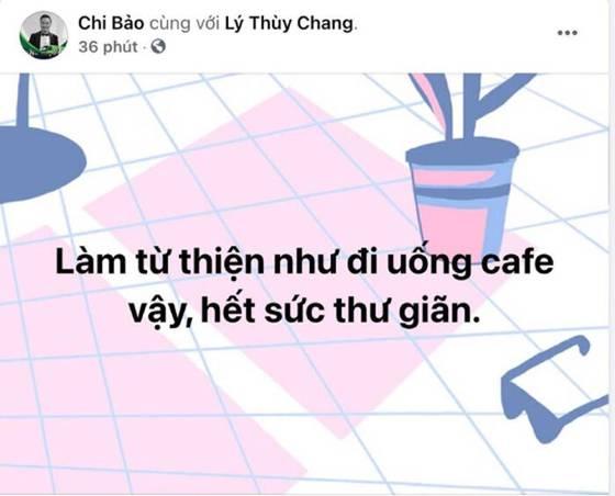 Chi Bảo ví von việc làm từ thiện như đi uống cafe thư giãn-1