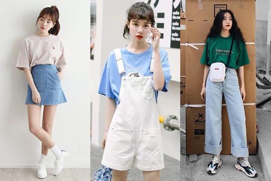 Bí kíp giúp nàng 'cò hương' mặc áo phông oversize chuẩn đẹp