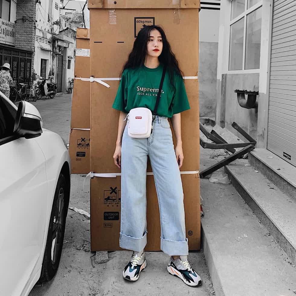 Bí kíp giúp nàng cò hương mặc áo phông oversize chuẩn đẹp-8