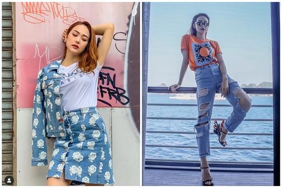 Học lỏm Minh Hằng 4 chiêu mix đồ cao tay với áo phông