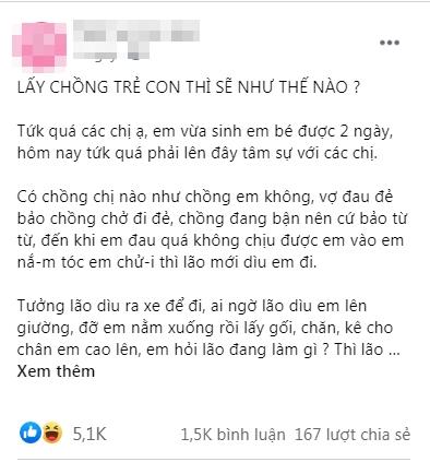 Vợ đau đẻ phát ngất, chồng vẫn kê gối cao chân cứ từ từ-1