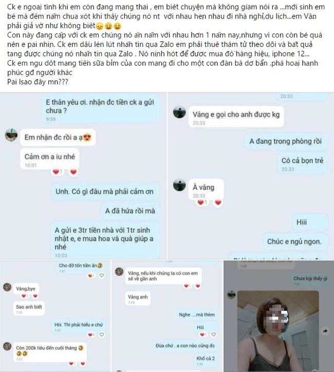 Vợ mới đẻ, chồng công khai bao nuôi nhân tình già kém sắc-1