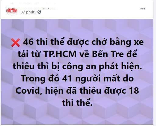 Xe tải chở 46 thi hài đi hỏa táng, có 41 thi thể mắc Covid-19-1