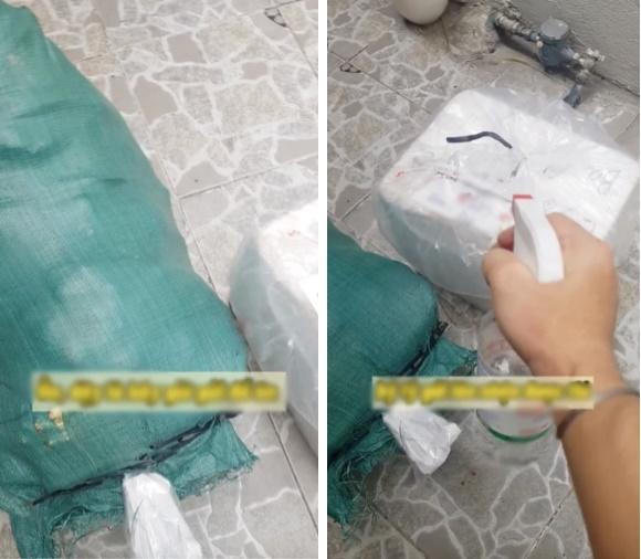 Mẹ bảo gửi chút chút đồ ăn tiếp tế, anh chàng mở túi mới tá hoả-1