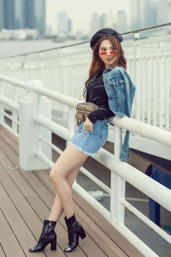 Ngọc Trinh sexy có thừa khi mix đồ với boots cổ ngắn-10