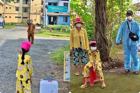 Ông mắc Covid-19 chưa thể về, bé gái 7 tuổi chào mãi chẳng chịu đi
