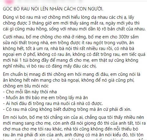 Vợ gói rau sang biếu nhà ngoại, chồng xỉa xói nhà vợ toàn ăn xin-1