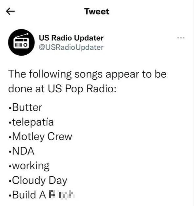 Butter của BTS chính thức bị gỡ ra khỏi tất cả đài phát thanh của Mỹ?-2
