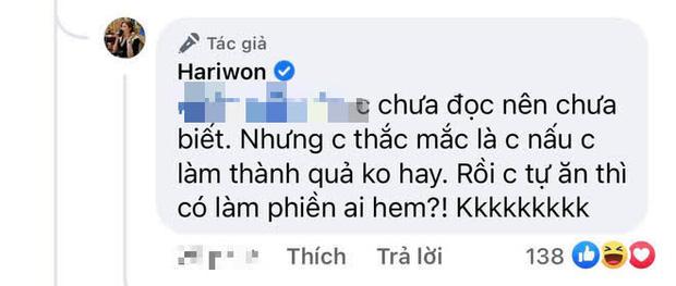 Hari Won giải thích thế nào về siêu phẩm bánh rán cháy đen mới ra lò?-3