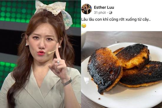 Hari Won giải thích thế nào về siêu phẩm bánh rán cháy đen mới ra lò?