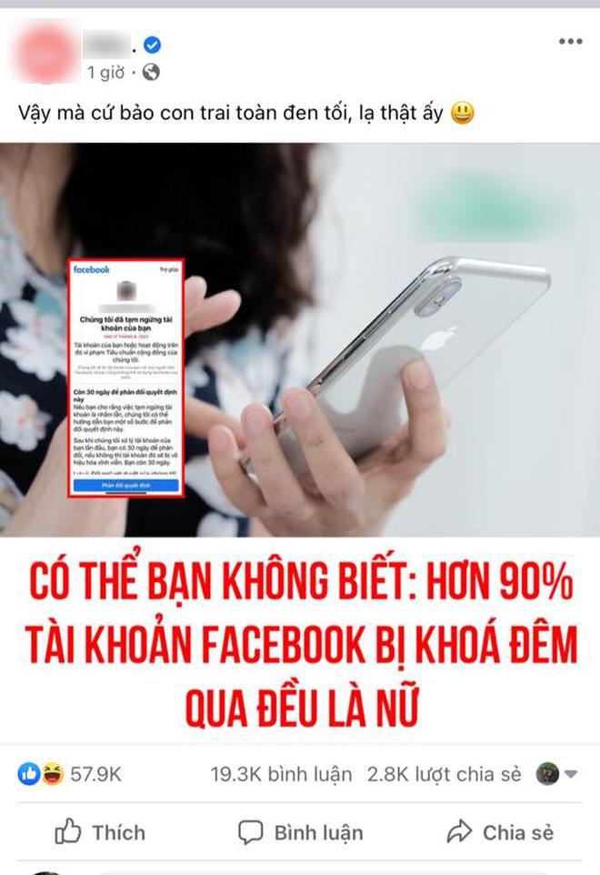 Loạt Facebook bị khóa tài khoản vụ xin link chiếm 80% là nữ?-3