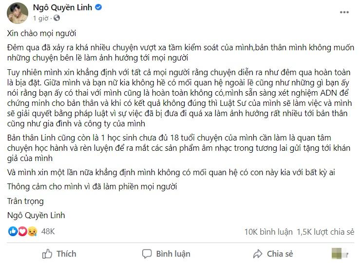 Bị tố làm bạn gái có bầu, hot boy Quyền Linh: Tôi chưa 18-3