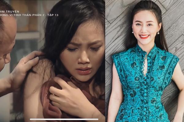 Diễn viên Hương Vị Tình Thân ngại ngùng diễn cảnh cưỡng bức