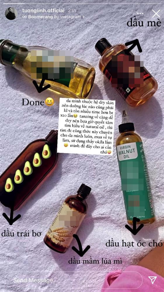 Tường Linh mướt mát nhờ massage với 4 loại dầu thần thánh-4